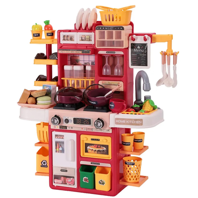 Customized Multi-functional Kitchen Game Toy | 37CM Cooking Table Set Kitchen Toys for Kids Educational Play House