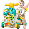Wholesale Toys 4-in-1 Baby Walker with Wheels & Seat Infant Game Table & Push Car Toddler Activity Toy, Grow-with-Me Learning Center