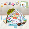Foldable Infant Activity 8-in-1 Deformable Cartoon Tree House Water Washable Baby Round Playmat,Baby Gym Play Mat