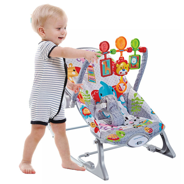 Kids Baby Bouncer With Vibrating Swing Infant Seat Baby Rocking Chair Rocking Sleeper Baby Rocker