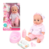 Custom 14 Inch 12 Sounds Drinking Water Pee Baby Dressing Silicone Reborn Dolls with Accessories Set Pretend Play Toys for Kids Girls