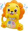 Lion Piano Light up Tummy Time Baby Musical Toys for Toddlers 1-3 Early Education Birthday Gift Made of Durable Plastic