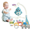 Baby Musical Crib Mobile, Rotating Hanging Bed Bell with Star Projector Lights, Music Box Rattle Toy, Soothing Sleep Crib Mobile for Newborn Infant 0-12 Months