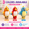 Talking Record Repeat Plush Parrot Wrist Slap Band Toy Interactive Singing Bird Stuffed Animal Early Educational Sensory Toys
