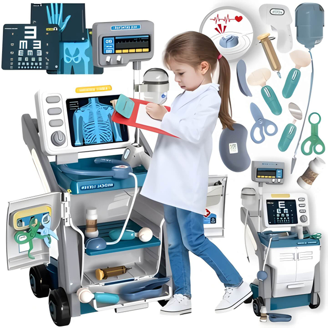 ADH5283486 Preschool Doctor Medical Trolly Toy for Kids