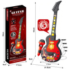 Children's Karaoke Machine Singing Toy, Kids Musical Instrument Plastic Set with Microphone Guitar and Built-in Speaker, Portable Sing-Along Music Player for Preschool Boys Girls Birthday Party Gift