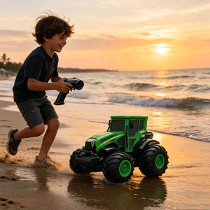 BG1551 All Terrain 1/14 Amphibious Farm RC Truck Toy 15km/h RC Climb Car Toy 2.4GHz Remote Control Farmer RC Tractor Toy