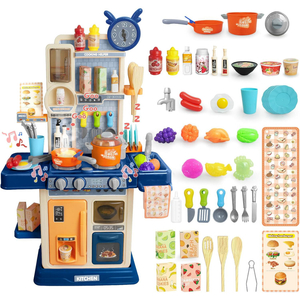 Pretend Play Preschool Toys,Mini Kitchen Set Plastic Multi-Functional Cooking Assistant Toys for Kids