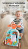 Multifunction 4 in 1 Learning Walker Music Table Toys,Puzzle Learning Game Table,Baby Activity Walker Ride on Car Toys