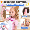 Hair Salon Toys Pretend Play Kids Hairdryer Scissor Combs Hair Salon Accessories Play Set Makeup Beauty Fashion Toys for Kids