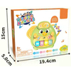 Educational Electronic Piano Cartoon Animal Keyboard Music Light Baby Plastic Toy for Preschool
