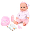 Custom 14 Inch 12 Sounds Drinking Water Pee Baby Dressing Silicone Reborn Dolls with Accessories Set Pretend Play Toys for Kids Girls