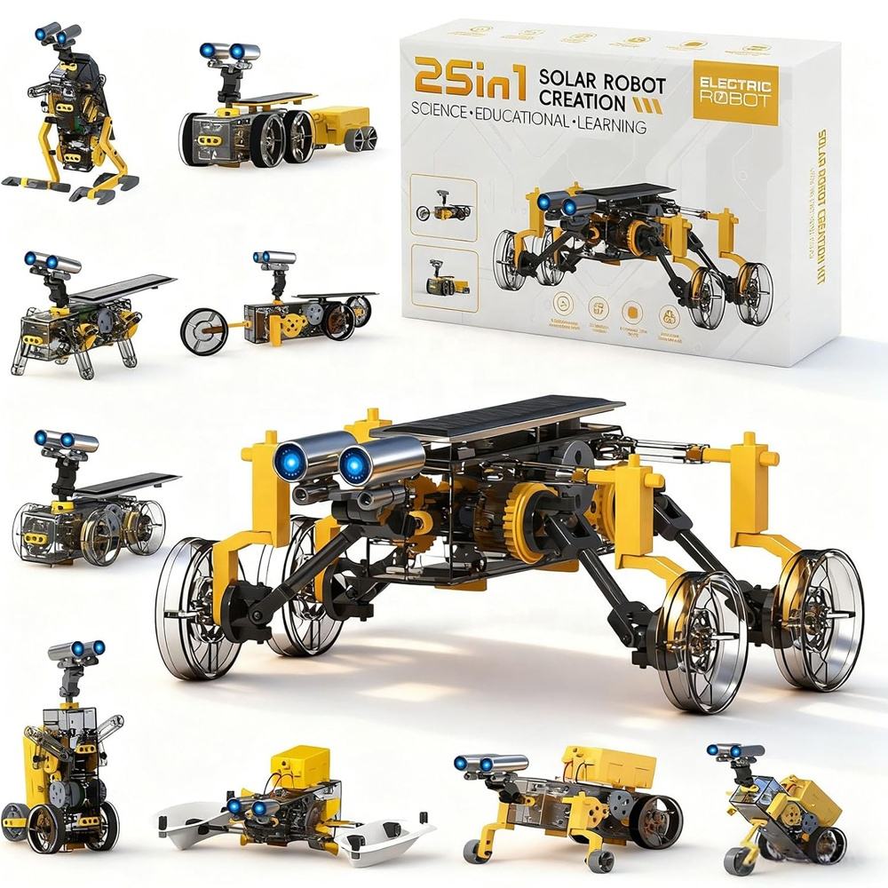 IZH5286238 25 in 1 STEM Solar Energy Robot Projects Engineering Building Toy