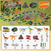 183Pcs Tracks Set Kids Construction Race Track Toy Educational Assemble Plastic Dinosaur Slot Car