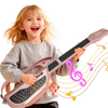 2026 Wholesale Children Toys Electric Guitar Toy Learning Educational Gifts Musical Cartoon Multifunctional Pink Toy Guitar