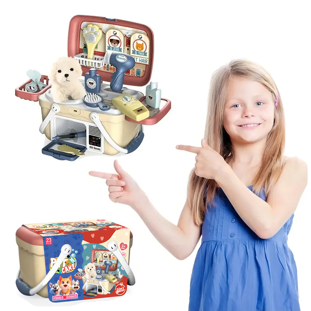 Juguete Mascotas Maletin Simulacion Veterinario Educativo | Toy Pets Suitcase