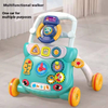 4 in 1 Infant Baby Walker,Children's Multi-functional Plastic Pushing Car with Light Sound,Baby Anti-Rollover Push Walker Toys for Kids