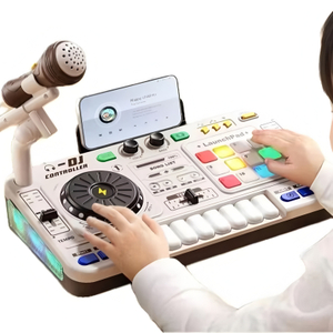 MZH5281610 Portable DJ Player | Early Educational Musical Toys with Light and Microphone 
