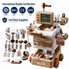 47Pcs Kids Doctor Kit Medical Cart Toy,Simulation Dentist Nurse Pretend Play Set with Sound Light Monitor Educational Trolley Station