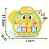 Educational Electronic Piano Cartoon Animal Keyboard Music Light Baby Plastic Toy for Preschool