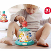 Press Rotate Toy Ring Toss Game Kids Bouncing Ball Pressing Carousel 3 in 1 Montessori Baby Educational Toys 1-3 Years