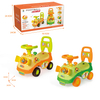 Kids Ride on Car with Music & BB Whistle Steering Wheel | Cartoon Animal Dolphin Design Baby Sliding Walker Toy Car