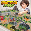 183Pcs Tracks Set Kids Construction Race Track Toy Educational Assemble Plastic Dinosaur Slot Car