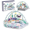 Soft Thicken Baby Gym Activity Play Mat 4-In-1 Newborn Play Mats, Ball Pit Tummy Time Baby Playmat with Toys