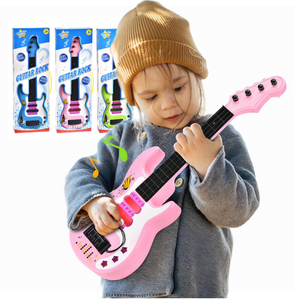 365-3D Musical Toy Guitar Electric Rock Guitar Toy With Light Musical Instrument