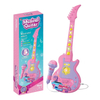 ToysBase Kids Electric Guitar Toy, Educational Musical Instruments Kit with Karaoke Singing Microphone, Simulated Electric Guitar Music Player Set for Toddlers Boys Girls Ages 3-8 Birthday Gift