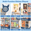 Pretend Play Preschool Toys,Mini Kitchen Set Plastic Multi-Functional Cooking Assistant Toys for Kids