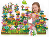 RAH5284317 332 PCS Garden Flowers DIY Building Blocks