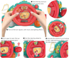 Toddler Steering Wheel Simulation Driving Toy with Turn Signals, Horn & Music