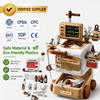 28 Pcs Kids Doctor Kit Medical Toy Cart with Light Sound Pretend Play Set Educational Hospital Role Play Clinic Toy for Kids Gift