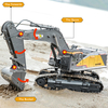 2.4G 1:14 Big Remote Control Trucks Simulation Alloy Excavator 22CH Vehicle Model Hobby Toys Huina 1592 RC Excavator for Adult Kids Boys