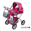 New Design Plastic ABS Baby Doll Stroller with Schoolbag Carry Cot Free Carriage Bag Large Combi Pram Simulation Doll Cart Accessory
