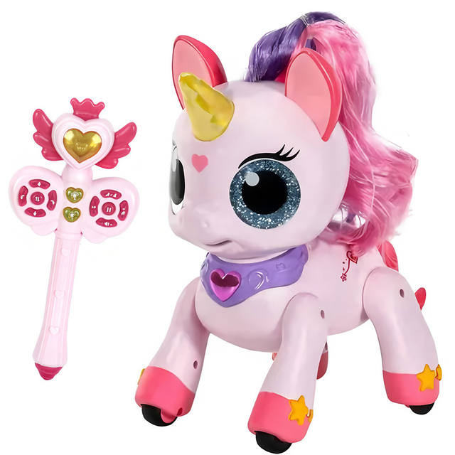 New Arrival Girl Cute Remote Controlled Animals Toys Interactive Gravity Gesture Sensing RC Animals Unicorn with Light And Music
