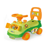Kids Ride on Car with Music & BB Whistle Steering Wheel | Cartoon Animal Dolphin Design Baby Sliding Walker Toy Car