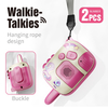 Kids Walkie Talkies Set of 2 Long Range 300m UHF Children Talky Toys Two Way Radio with Flashlight for Outdoor Play
