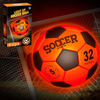 USB Rechargeable Glow in Dark Rubber Football Outdoor Sports Training Toy | LED Light Up Soccer Balls