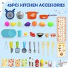 Pretend Play Preschool Toys,Mini Kitchen Set Plastic Multi-Functional Cooking Assistant Toys for Kids