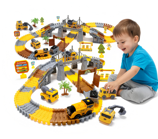 BWH5284411 281Pcs Track Toy for Kids Boys Slot Toy
