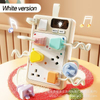 Toddlers Electrical Outlet Toy Montessori Simulation Power Strip Insert Geometric Pairing Activity Baby Busy Board with Light & Sound