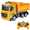 1/18 Scale Mini RC Truck 2.4GHz Remote Control Contruction Vehicle, Electric Toy Trucks with Lights, Construction Vehicles Toys for Kids Boys Girls, Birthday Gift Age 3+