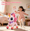 New Arrival Girl Cute Remote Controlled Animals Toys Interactive Gravity Gesture Sensing RC Animals Unicorn with Light And Music