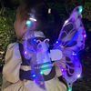 LED Electric Fairy Wings,Moving Butterfly Wings with Lights Music,Princess Dress up for Kids Girls