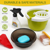 Girls Pretend Play Vacuum Cleaner Toy - Mini Cleaning Set Plastic Home Appliance Simulation Role Play Educational Toys for Preschool Kids Children Ages 3-8
