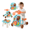 Multifunction 4 in 1 Learning Walker Music Table Toys,Puzzle Learning Game Table,Baby Activity Walker Ride on Car Toys