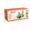 Kids Ride on Sliding Car Cartoon Toy Car with Steering Wheel & Backrest 4 Wheels Baby Walker Balance Car for Toddlers