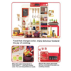 2026 New Luxury Home Simulation Kitchen Toy Set for Children, Baby Pretend Play Cutting Fruit & Cooking Scenes Playset, Educational Cooking Kitchen with Accessories, Birthday Gift for Kids Ages 3-8